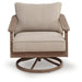 Harmony Headlands Outdoor Swivel Lounge with Cushion - Furniture Warehouse Direct (Victoria, TX)