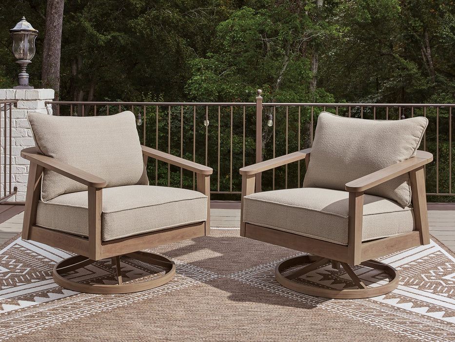 Harmony Headlands Outdoor Swivel Lounge with Cushion - Furniture Warehouse Direct (Victoria, TX)