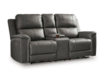 Bleckley Power Reclining Loveseat with Console - Furniture Warehouse Direct (Victoria, TX)