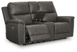 Bleckley Power Reclining Loveseat with Console - Furniture Warehouse Direct (Victoria, TX)
