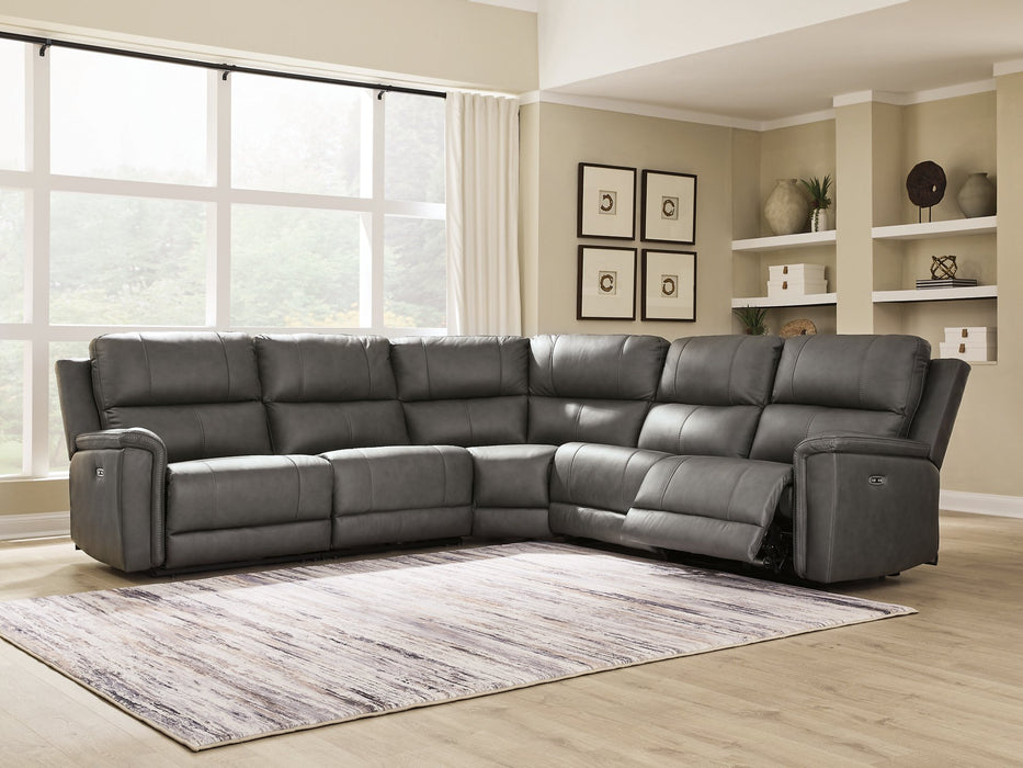 Bleckley Power Reclining Sectional - Furniture Warehouse Direct (Victoria, TX)