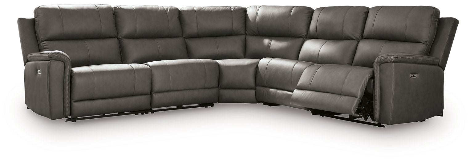 Bleckley Power Reclining Sectional - Furniture Warehouse Direct (Victoria, TX)