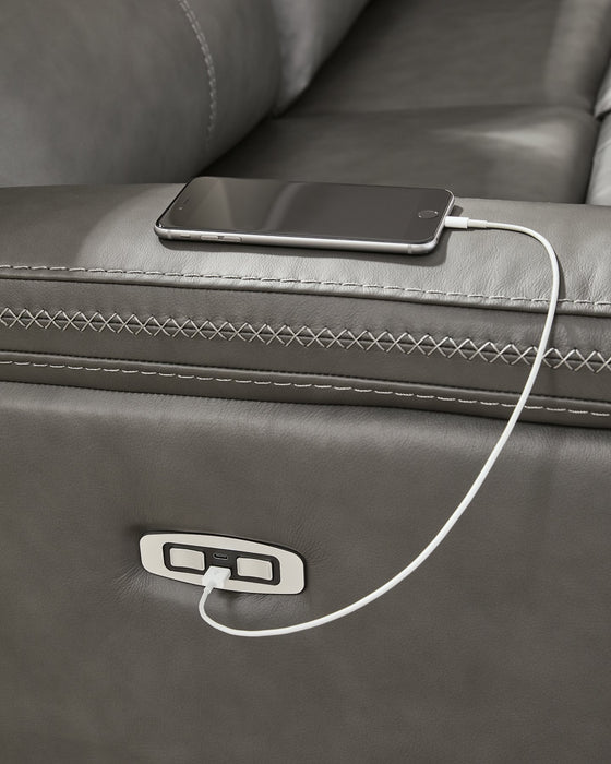 Bleckley Power Reclining Sectional - Furniture Warehouse Direct (Victoria, TX)