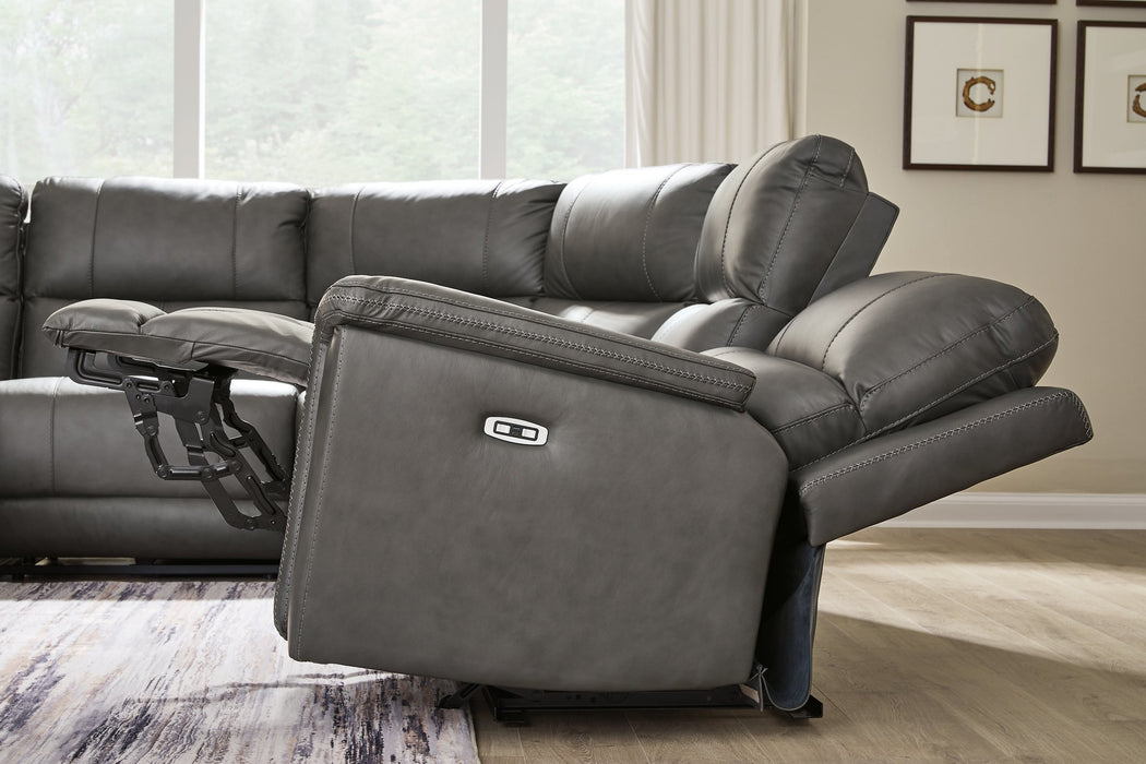 Bleckley Power Reclining Sectional - Furniture Warehouse Direct (Victoria, TX)