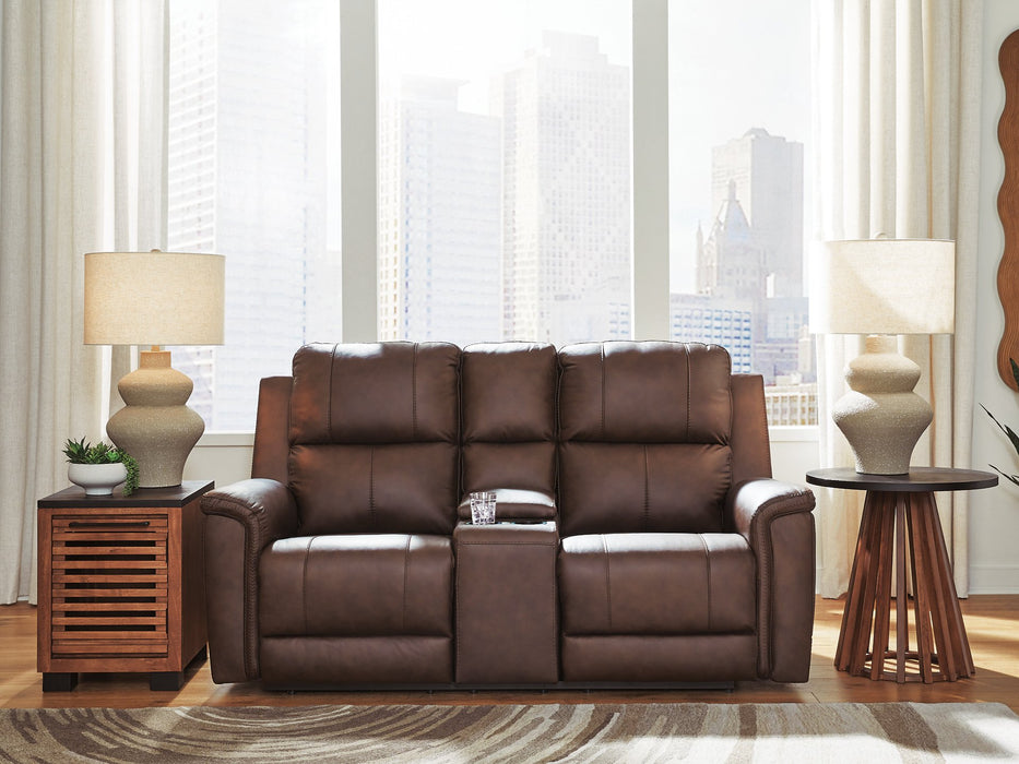 Bleckley Power Reclining Loveseat with Console - Furniture Warehouse Direct (Victoria, TX)