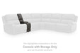 5Z - Pittson Power Reclining Sectional Loveseat with Console - Furniture Warehouse Direct (Victoria, TX)