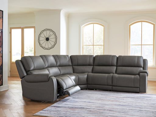 5Z - Pittson Power Reclining Sectional - Furniture Warehouse Direct (Victoria, TX)