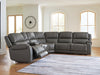 5Z - Pittson Power Reclining Sectional - Furniture Warehouse Direct (Victoria, TX)