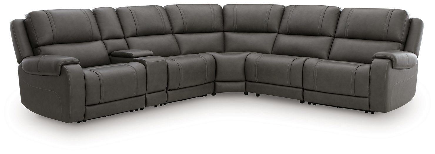 5Z - Pittson Power Reclining Sectional - Furniture Warehouse Direct (Victoria, TX)