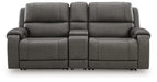 5Z - Pittson Power Reclining Sectional Loveseat with Console - Furniture Warehouse Direct (Victoria, TX)