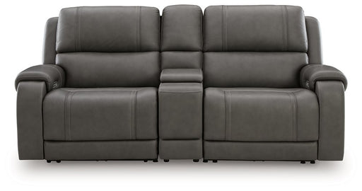 5Z - Pittson Power Reclining Sectional Loveseat with Console - Furniture Warehouse Direct (Victoria, TX)