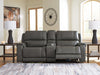 5Z - Pittson Power Reclining Sectional Loveseat with Console - Furniture Warehouse Direct (Victoria, TX)