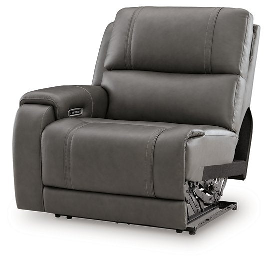5Z - Pittson Power Reclining Sectional Loveseat with Console - Furniture Warehouse Direct (Victoria, TX)