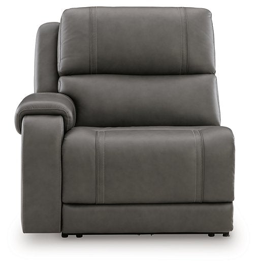 5Z - Pittson Power Reclining Sectional Loveseat with Console - Furniture Warehouse Direct (Victoria, TX)