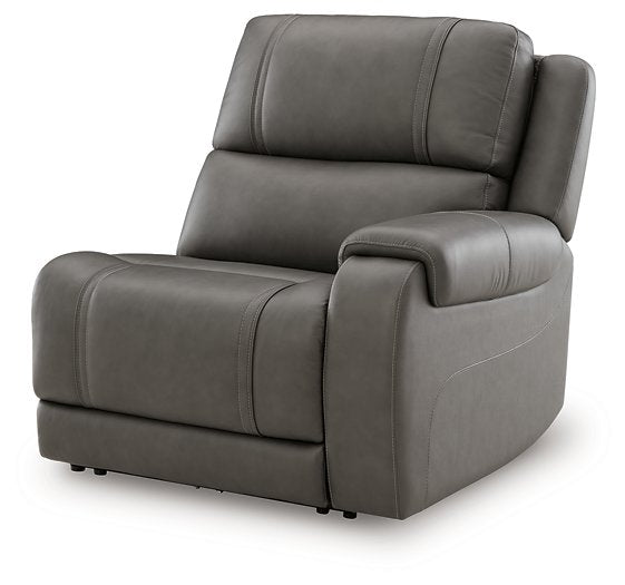 5Z - Pittson Power Reclining Sectional Loveseat - Furniture Warehouse Direct (Victoria, TX)