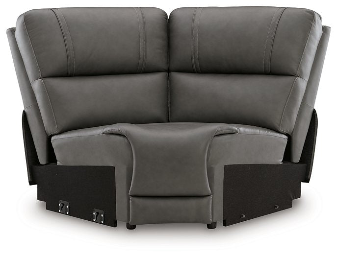 5Z - Pittson Power Reclining Sectional - Furniture Warehouse Direct (Victoria, TX)