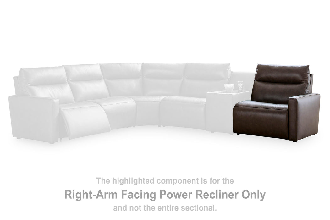 ModZ Power Reclining Sectional with Audio Console