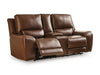 DeepWakes Power Reclining Loveseat with Console - Furniture Warehouse Direct (Victoria, TX)