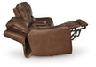 DeepWakes Power Reclining Loveseat with Console - Furniture Warehouse Direct (Victoria, TX)