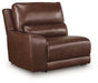 DeepWakes Reclining Sectional with Storage Console - Furniture Warehouse Direct (Victoria, TX)