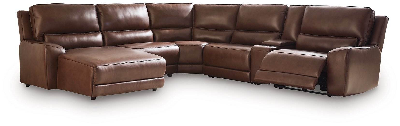 DeepWakes Power Reclining Sectional with Chaise - Furniture Warehouse Direct (Victoria, TX)