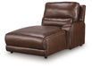 DeepWakes Power Reclining Sectional with Chaise - Furniture Warehouse Direct (Victoria, TX)
