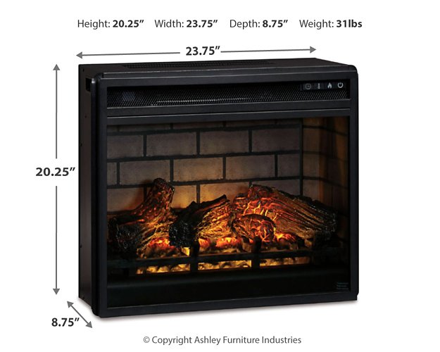 Entertainment Accessories Electric Infrared Fireplace Insert - Furniture Warehouse Direct (Victoria, TX)
