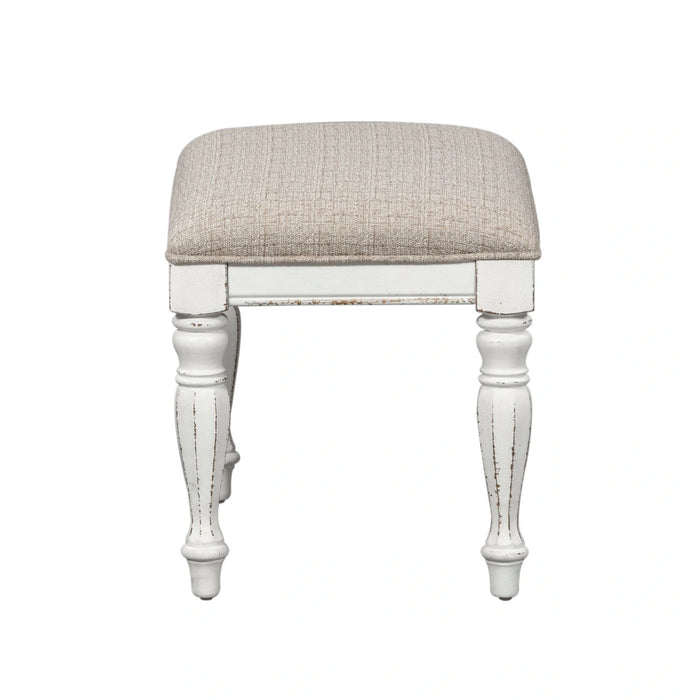Magnolia Manor Accent Bench in Antique White image