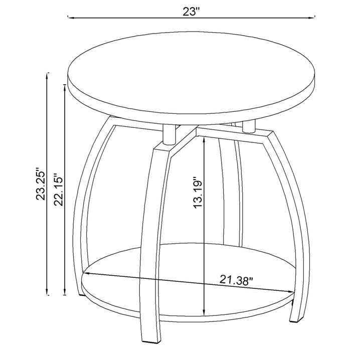 Dacre Round Coffee Table Set