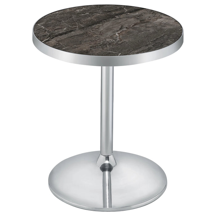 Cazen Round Pedestal Side Table