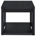 Pavone Open-Shelf Coffee and End Table Set - Black 3-Piece Set