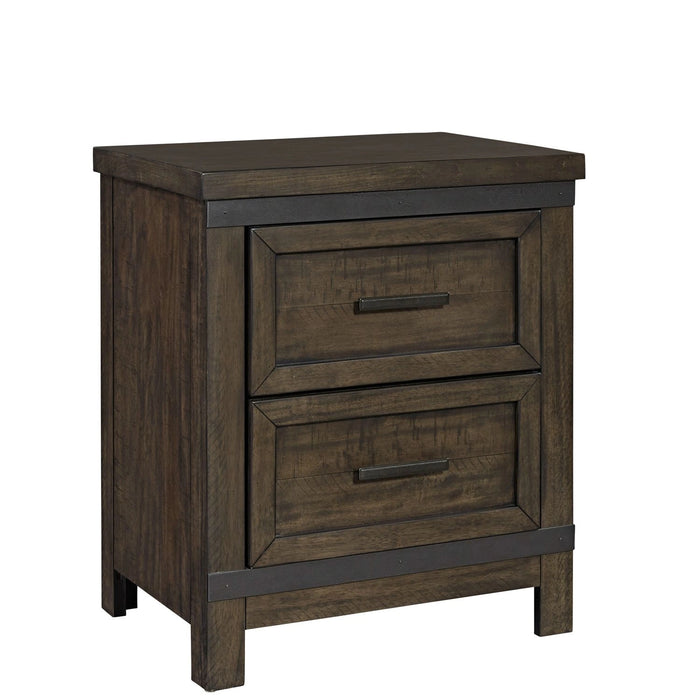 Thornwood Hills 2 Drawer Nightstand in Rock Beaten Gray image