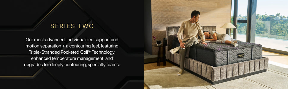 Beautyrest BlackÂ® Series Two 14.5" Hybrid Medium Apex Top Mattress
