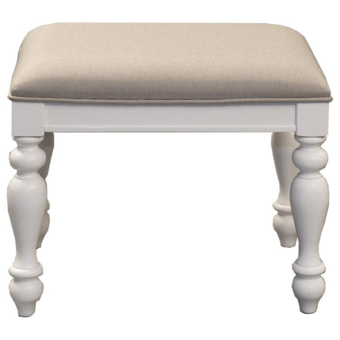 Liberty Furniture Summer House I Vanity Stool in Oyster White